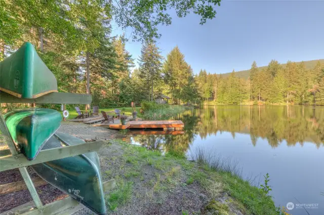 Eagle Lake homeowners leave canoes, paddle boards, etc by the lake