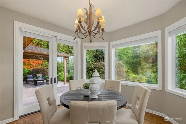 Dining nook in kitchen