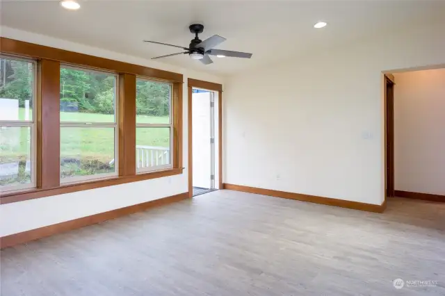 Dining room and back entry