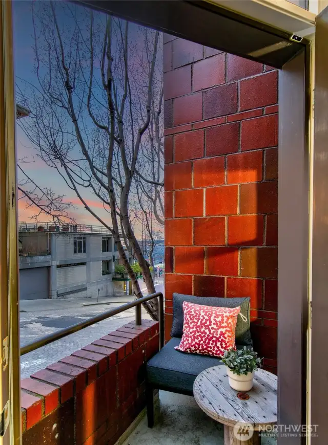 Patio off living room