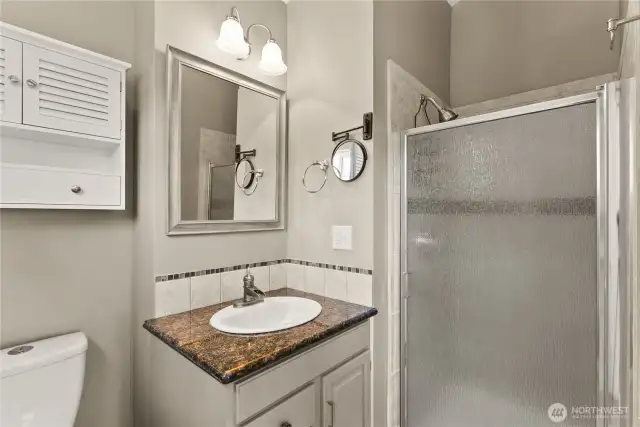 Primary bedroom with ensuite bathroom