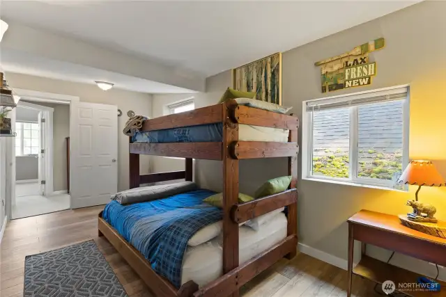 Fourth bedroom on second level. All Furniture stays.