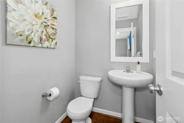 downstairs powder room