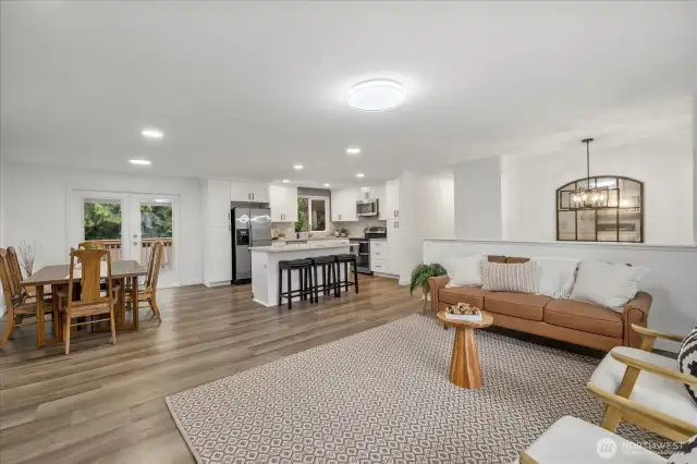 Large open floor plan ready for entertaining