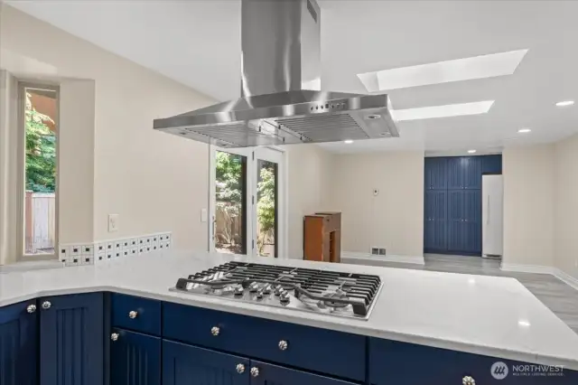 Newly updated kitchen to family room