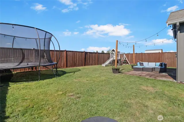 Fully Fenced Backyard