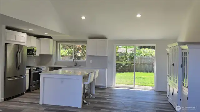 Kitchen to backyard