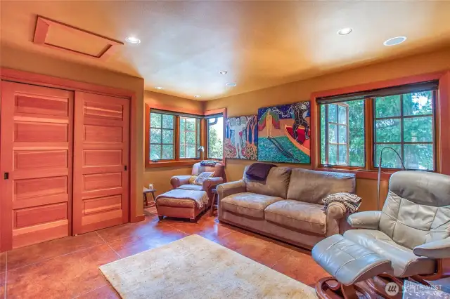Main floor has a media room/den which could be a bedroom if desired