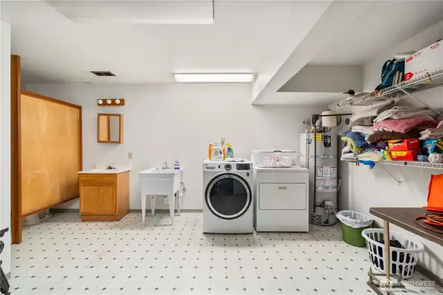 The laundry room as you can see is huge!
