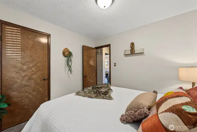 Both bedrooms in this one-story charmer offer plenty of space to relax and make your own.