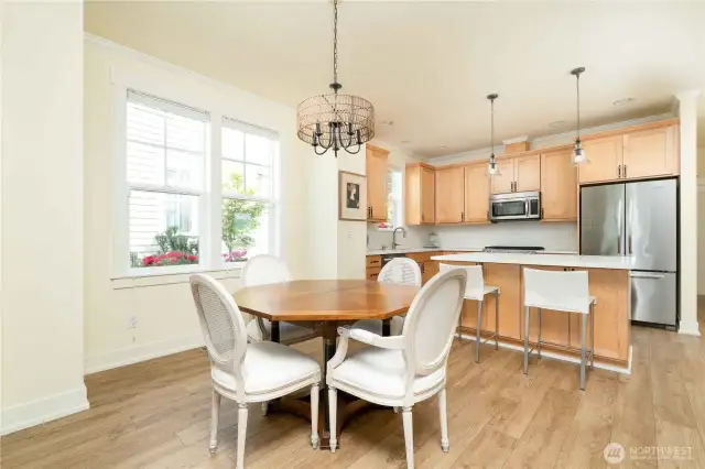 Dining and kitchen