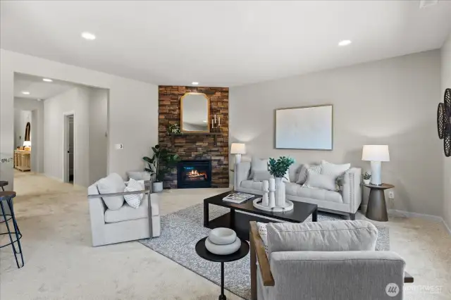 Family Room with Gas Fireplace