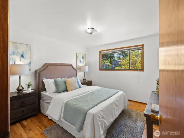2 of 3 bedrooms on main level.