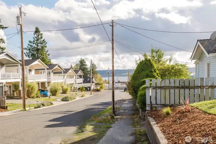 Just a few homes down the street and you're standing downtown!