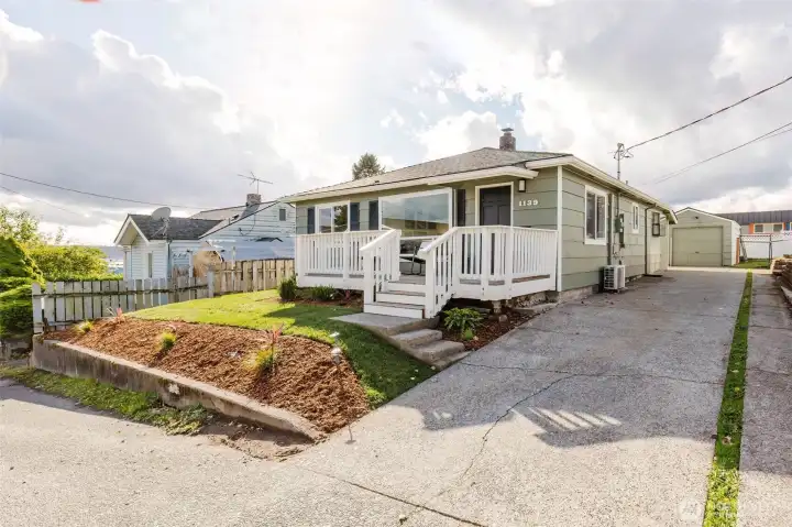 Off-street parking for several cars!