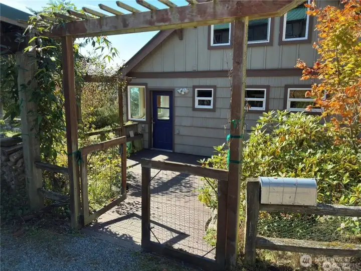 The house has a nice level entrance to main floor living.