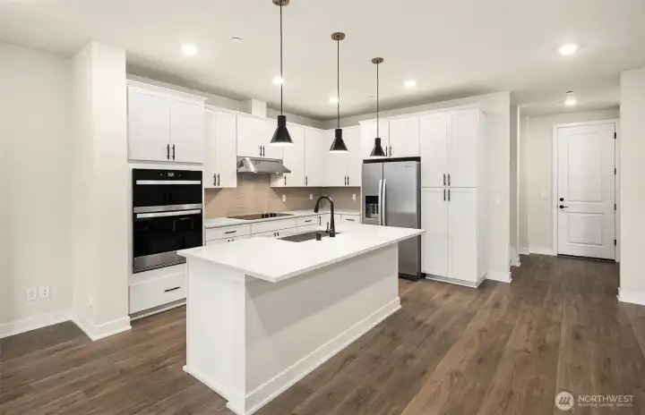 Kitchen and garage entry