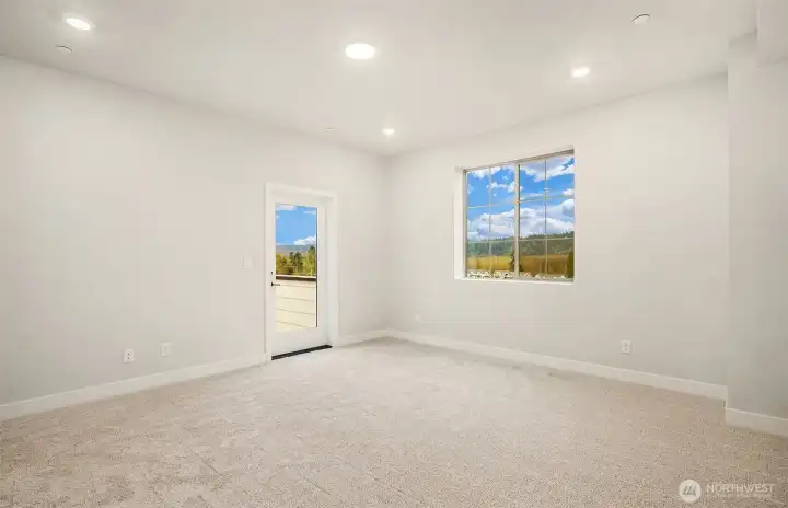 Primary suite with deck