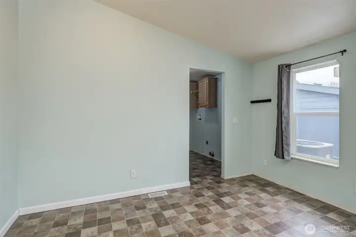 Dining area off of kitchen.