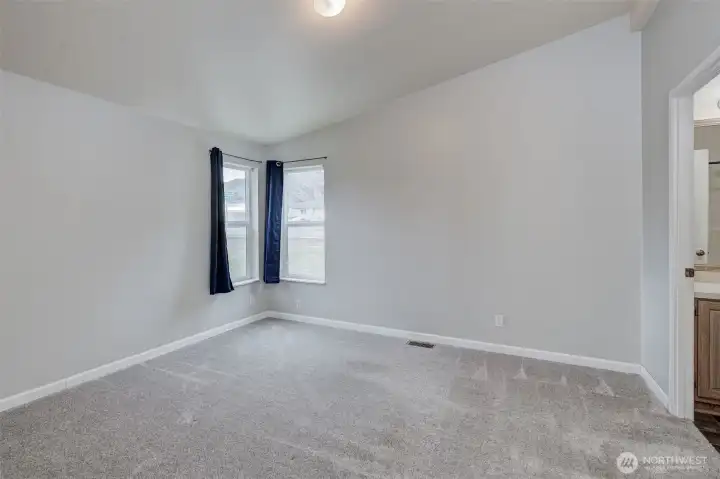 Primary bedroom and bathroom.
