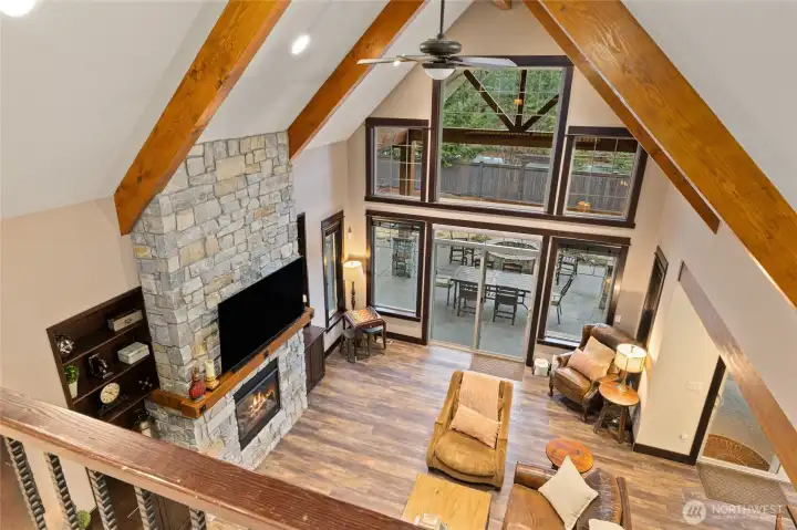 Loft overlooking great room