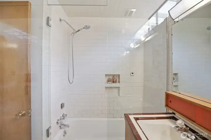 The steam shower makes you feel like you're at the spa.