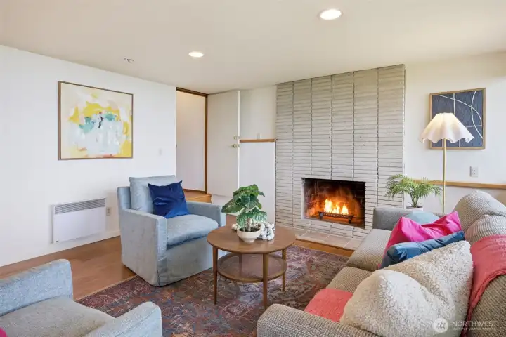 This space can be used as a rental unit or just more space for living on both floors.