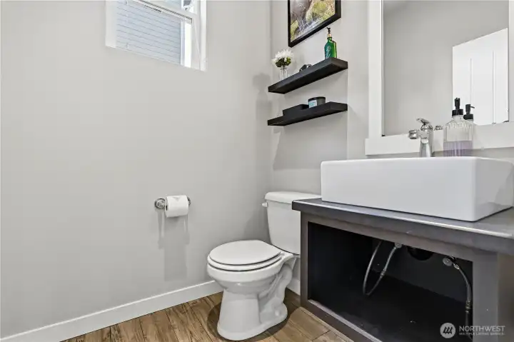 1/2 Bath on Main Floor
