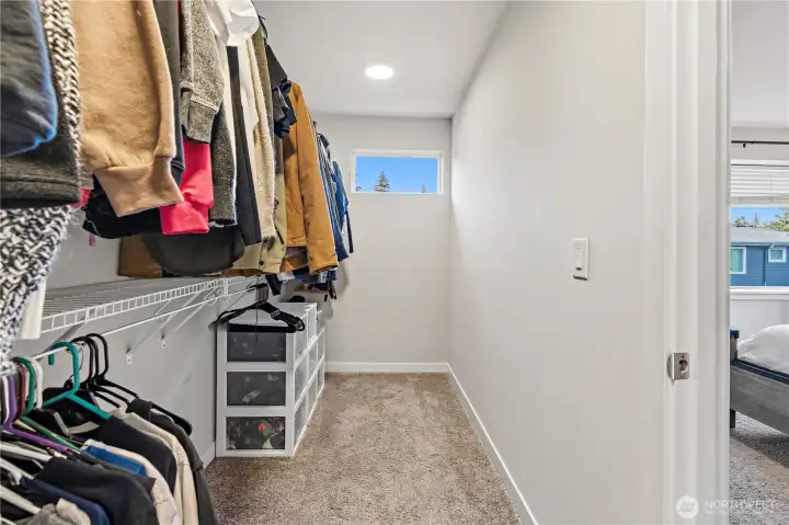 Spacious Walk-in Closet