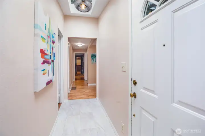 Entryway filled with a ton of light