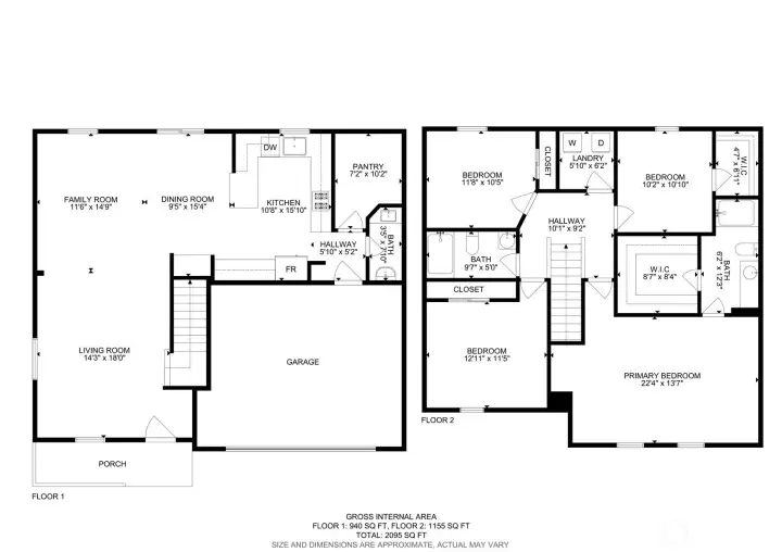Top and Bottom Floor Plan