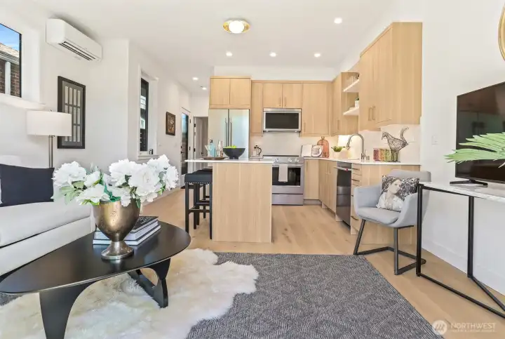 Kitchen/dining/living room Kitchen/dining/living room