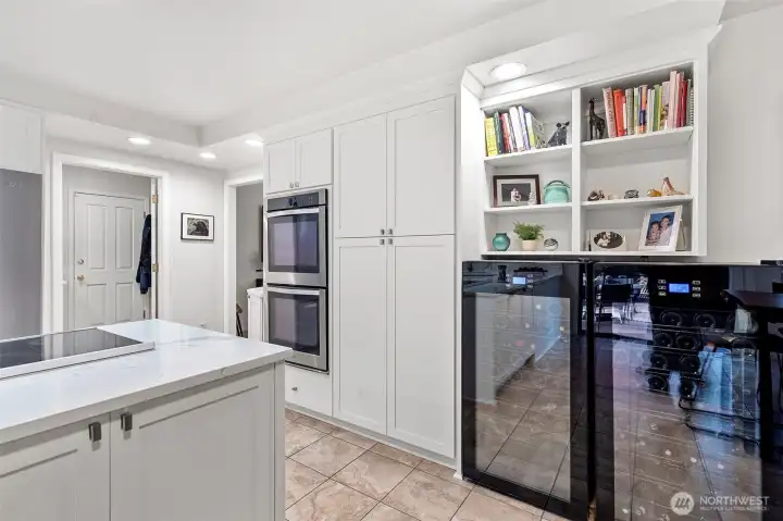 Double  ovens and double wine fridges