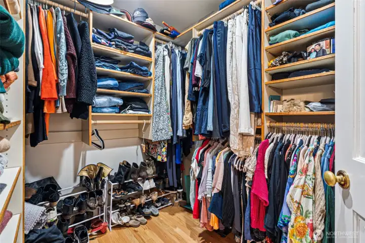Primary walk-in closet