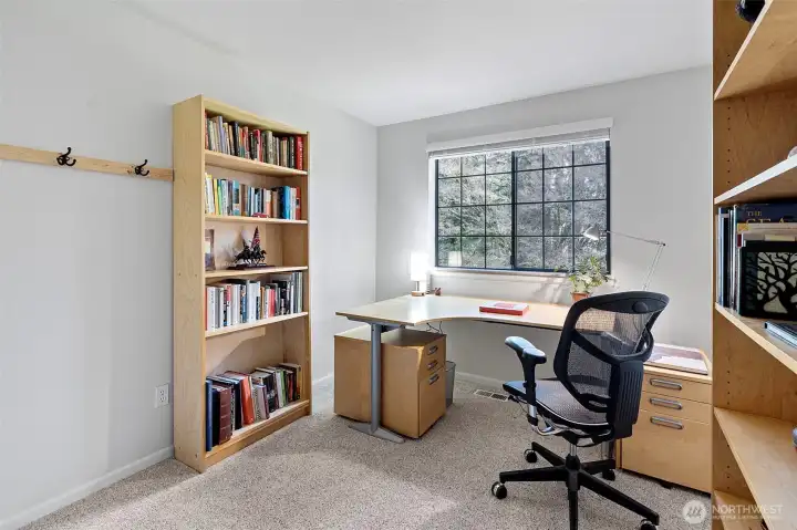 Third upstairs bedroom is currently used as an office