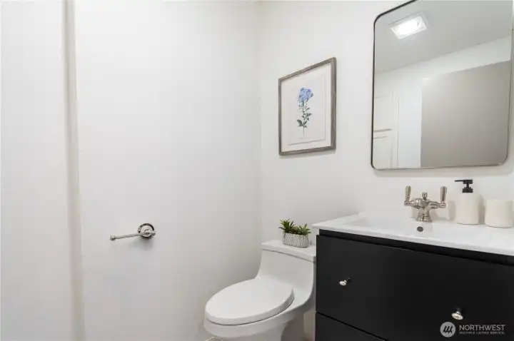 1/2 bath upstairs