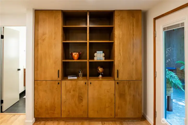 Custom-built cabinets