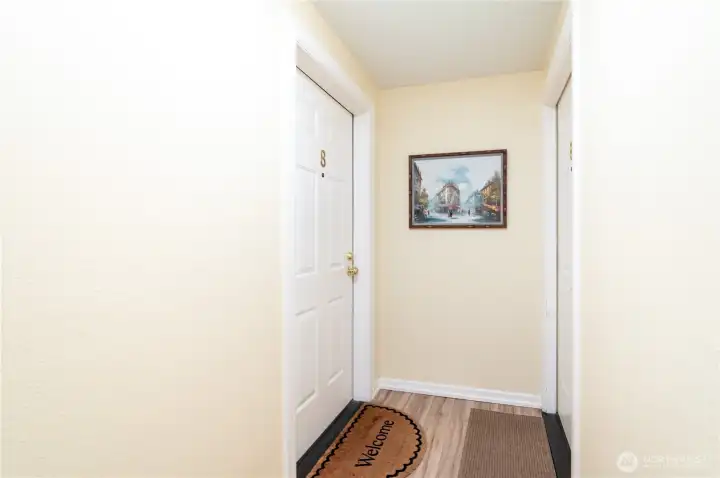 Secure interior entrance