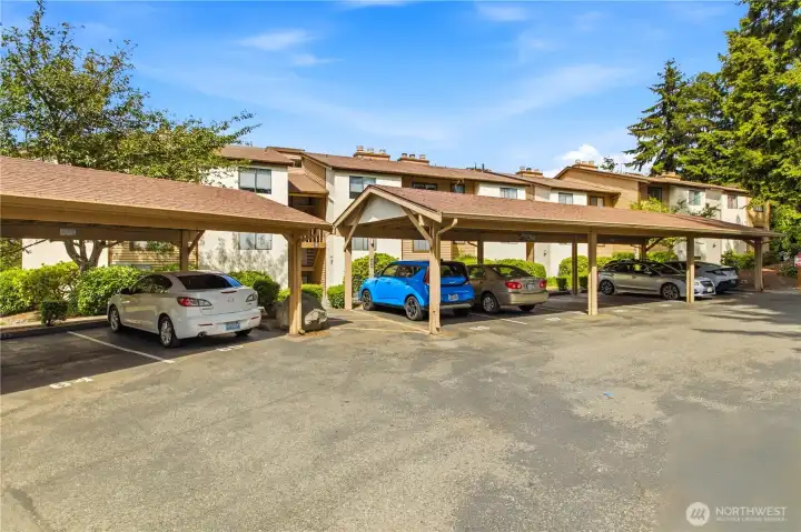 Ground floor unit, 1 reserved covered parking space