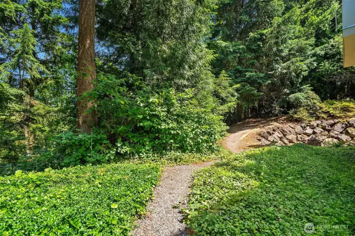 Direct trail access to Watershed Park Direct trail access to Watershed Park