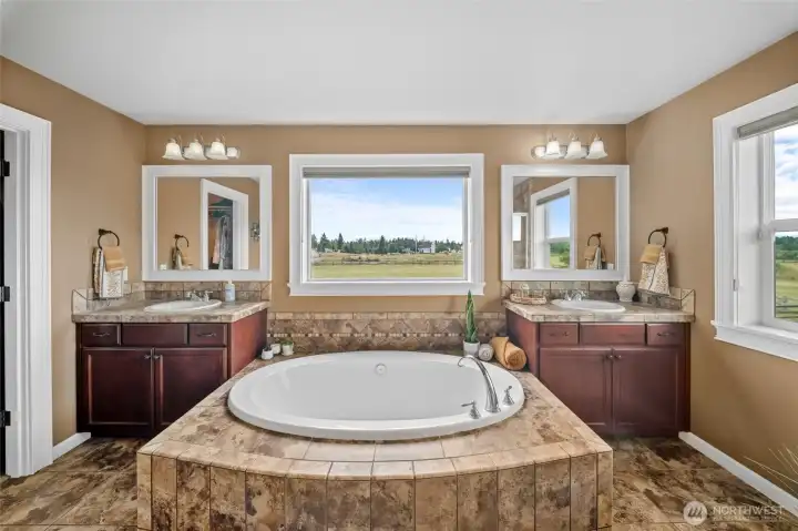 PRIMARY BATH WITH A VIEW! PRIMARY BATH WITH A VIEW!