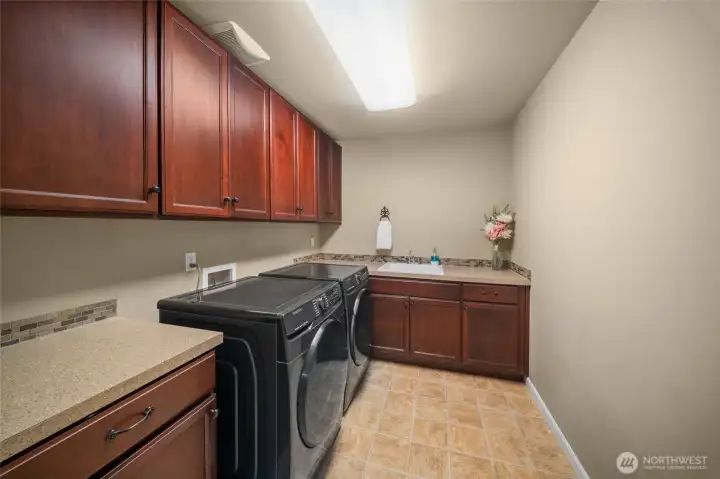 LAUNDRY ROOM WITH UTILITY SINK & STORAGE LAUNDRY ROOM WITH UTILITY SINK & STORAGE