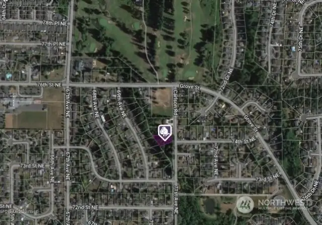 Approximate boundary lines. Close to Cedarcrest Golf Course.