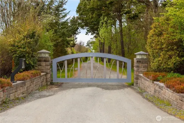 Gated entrance into Surfcrest Drive