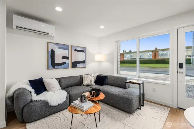 Picture this: your morning coffee with sunlight pouring in through these oversized windows. Natural light goals? Fully achieved.