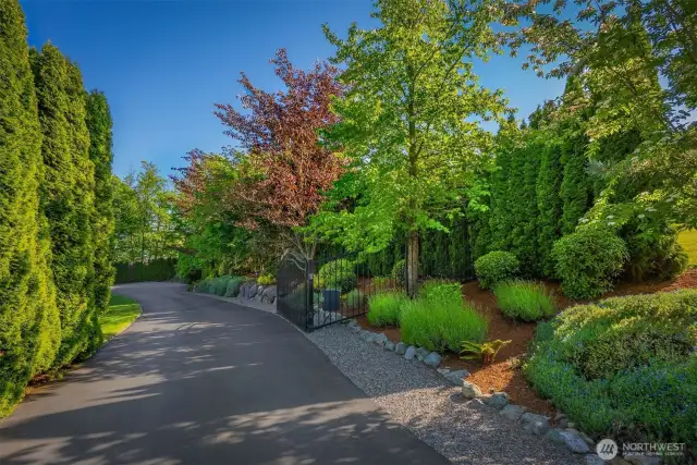 Gated entrance for maximum security!