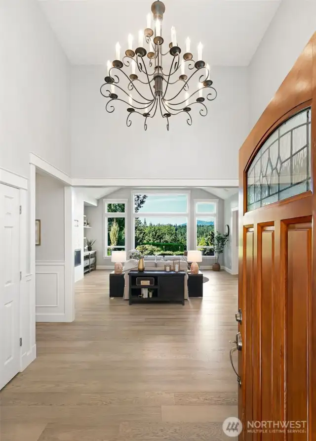 You are greeted by instant mountain views when walking in the door.