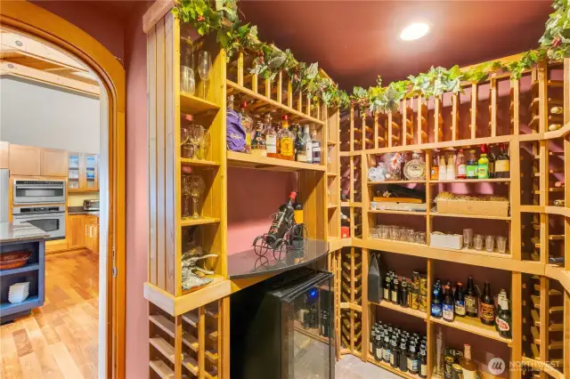 Wine Closet off kitchen