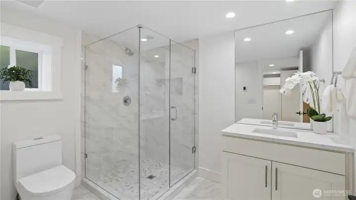3/4 bath.