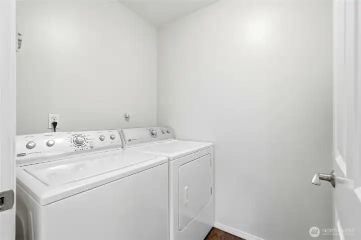 Convenient Upstairs Laundry